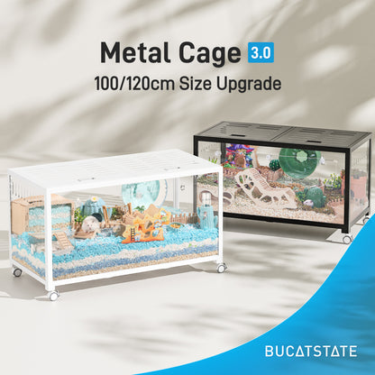 BUCATSTATE Metal Small Animal Cage 3.0 (100cm & 120cm）