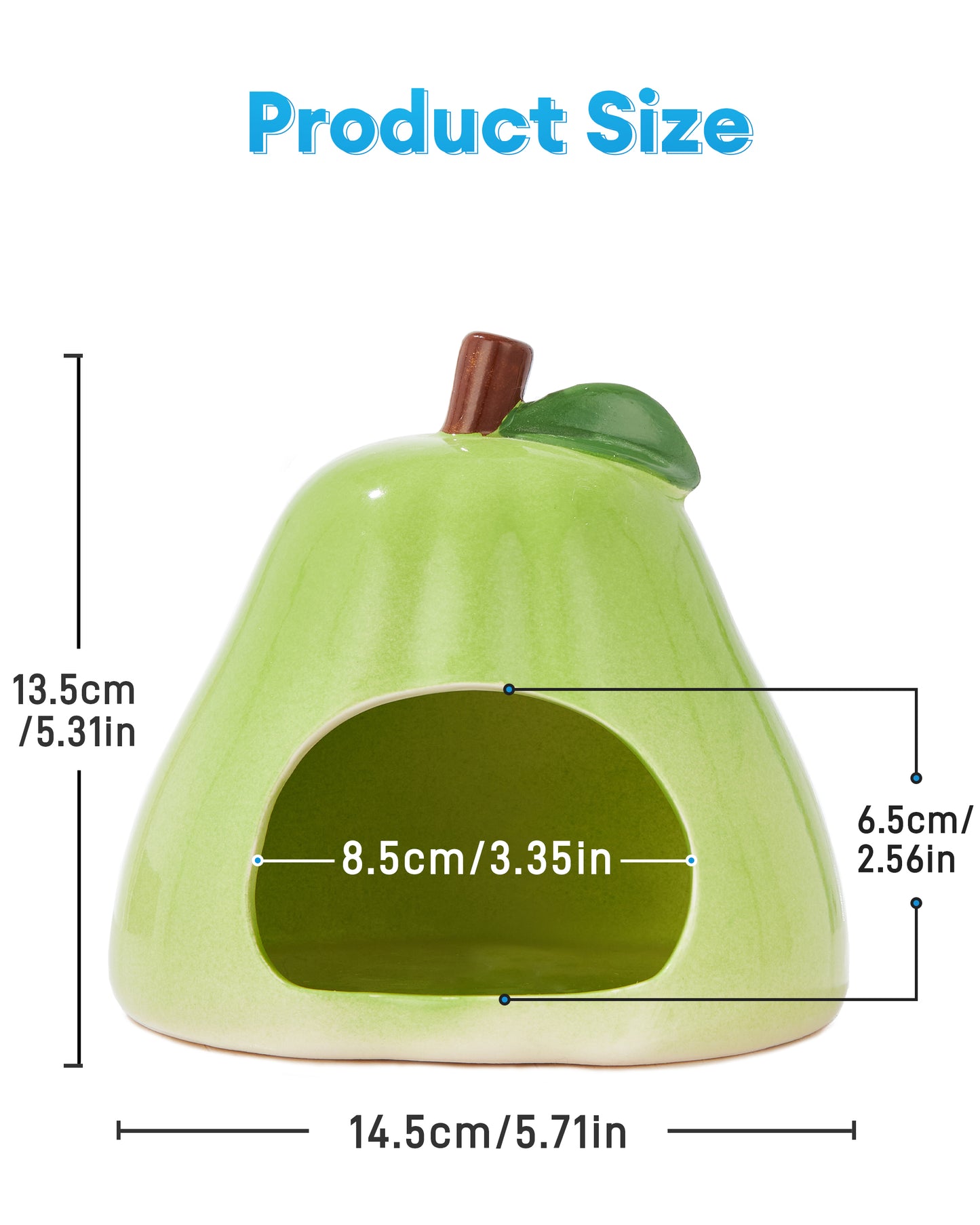 BUCATSTATE Ceramic Hamster Hideout  All-Season Used Cute Fruit Design