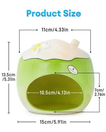 BUCATSTATE Ceramic Hamster Hideout  All-Season Used Cute Fruit Design