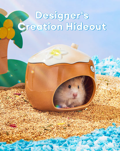 BUCATSTATE Ceramic Hamster Hideout  All-Season Used Cute Fruit Design