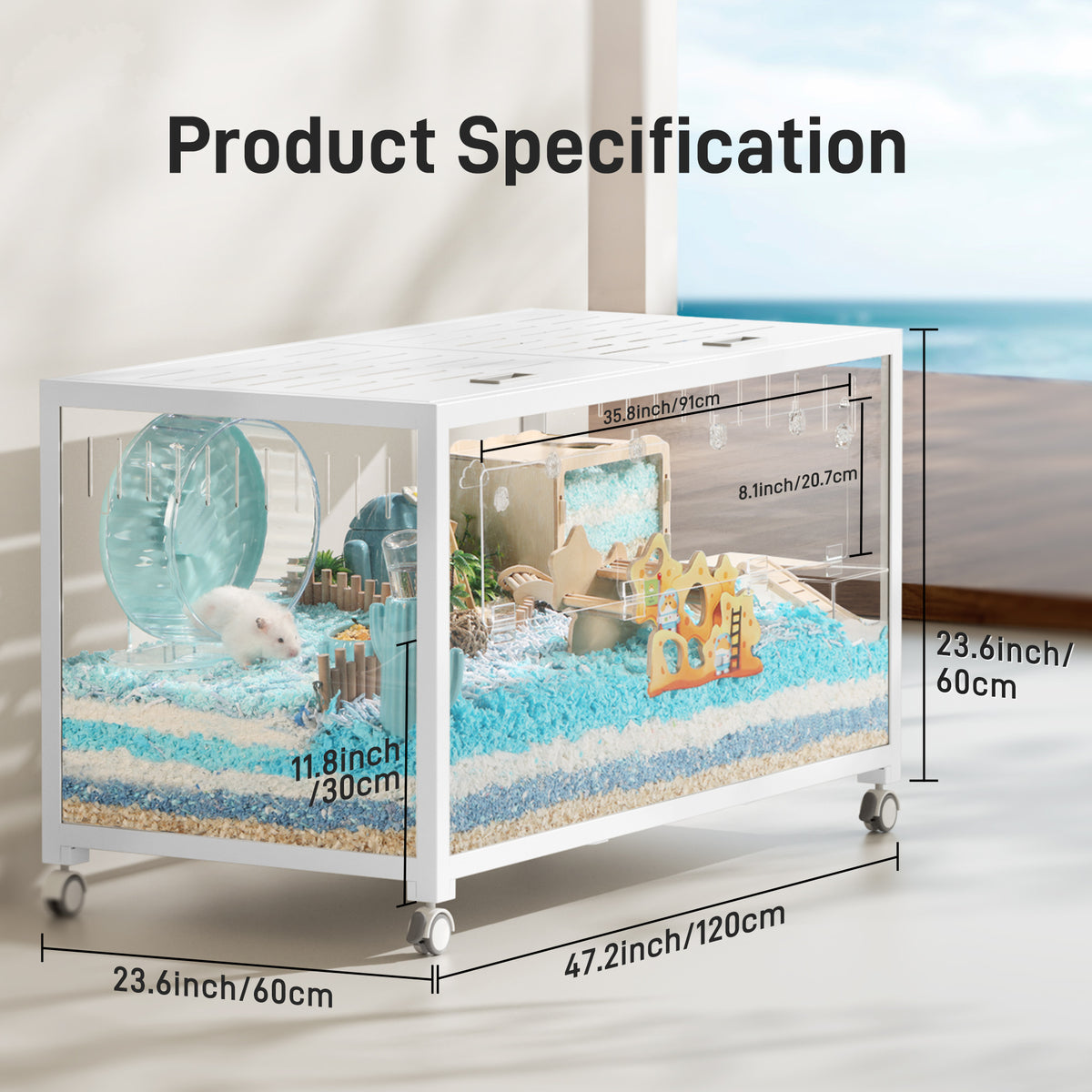 BUCATSTATE Metal Small Animal Cage 3.0 (100cm & 120cm）