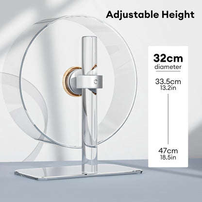BUCATSTATE Super Silent Acrylic Hamster Wheel - 12.5 Inch
