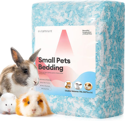 BUCATSTATE Natural Paper Small Pet Bedding with Christmas Special Edition (50L/70L)