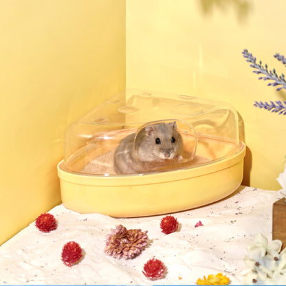 BUCATSTATE Hamster Sand Bath Container Cute Cheese Shaped