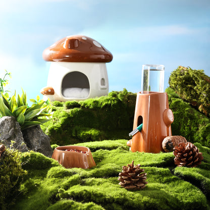 BUCATSTATE Mushroom Series Ceramic Hamster Supplies